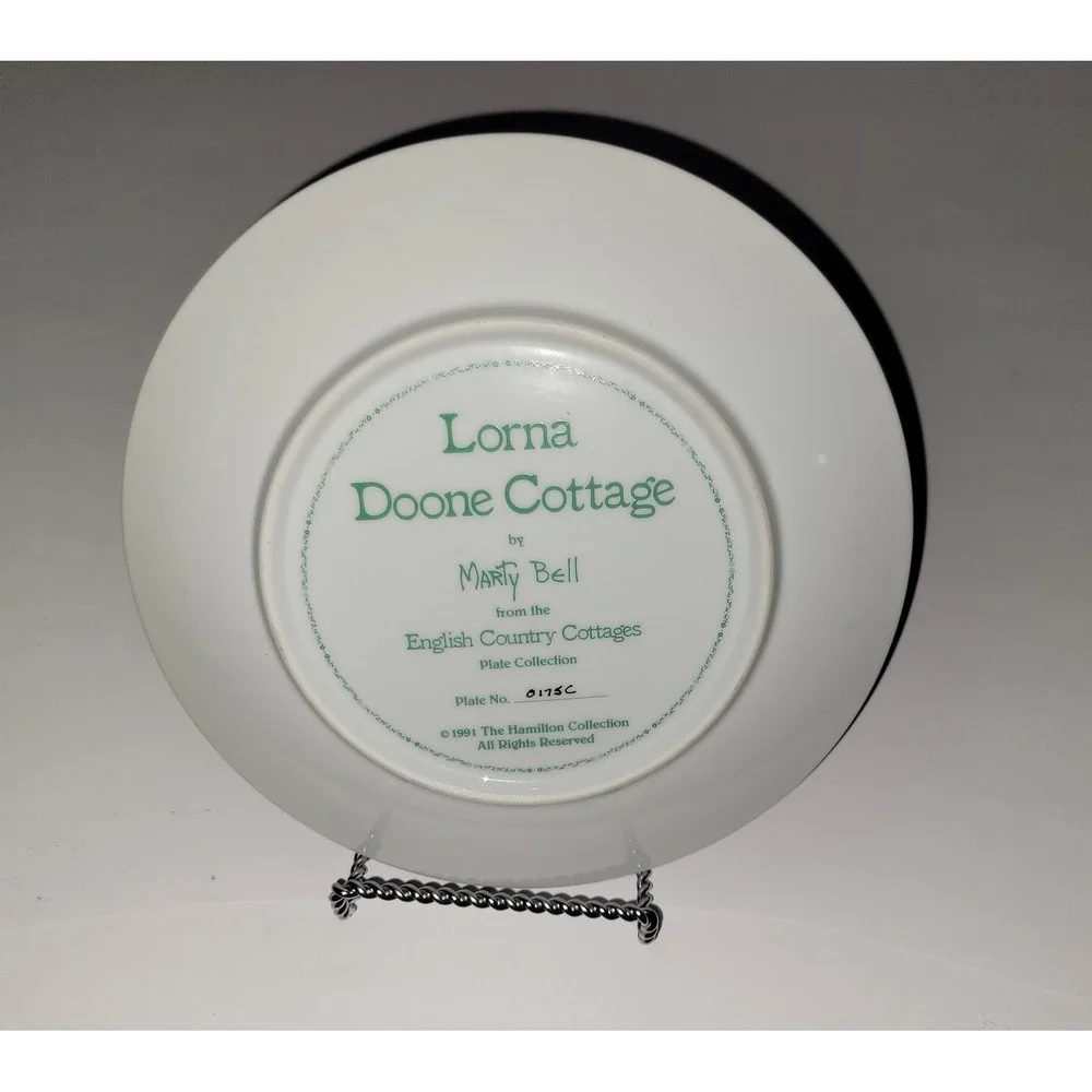 Lorna Doone Cottage Plate‎ by Marty Bell